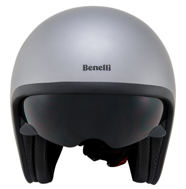 Leoncino Jet helm Silver/Black XL