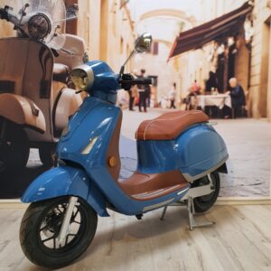 Azur blue / Mahagoni brown