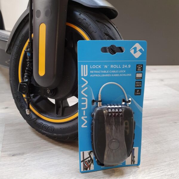 Kabelslot 90cm oprolbaar