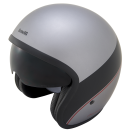 Leoncino Jet Helm Silver/Black S