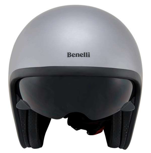 Leoncino Jet helm Silver/Black L