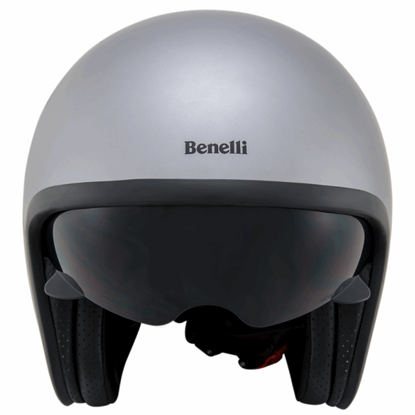 Leoncino Jet helm Silver/Black XL