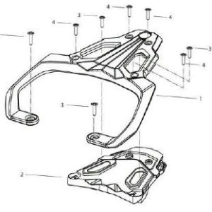 TRK502 REAR HANDLE KIT
