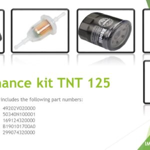 maintenance kit TNT125